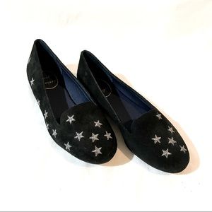 Jack Rogers Embroidered Star Loafers Size 6